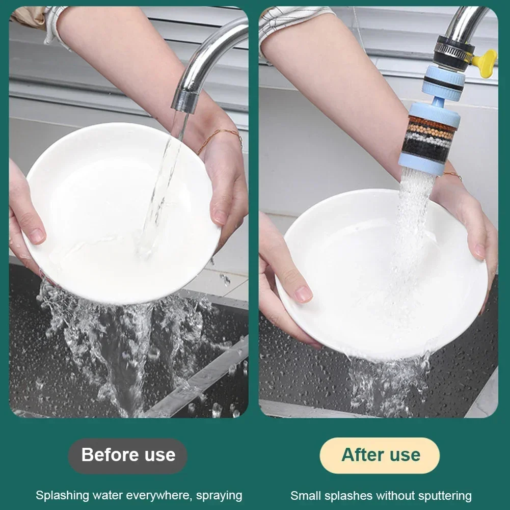 6-Layer Faucet, Water Filter, Faucet Purifier for Bathroom, Home, and Kitchen-KD107